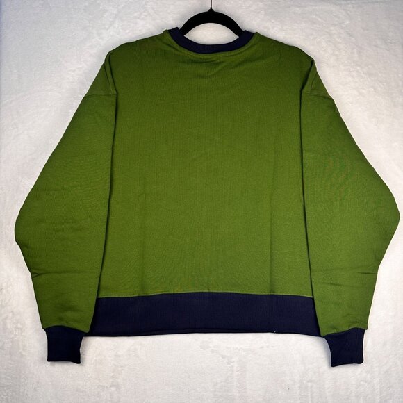 WeWoreWhat Womens Oversized Pullover Sweatshirt XXS Green NWT | Athleisure Chic - Picture 3 of 6